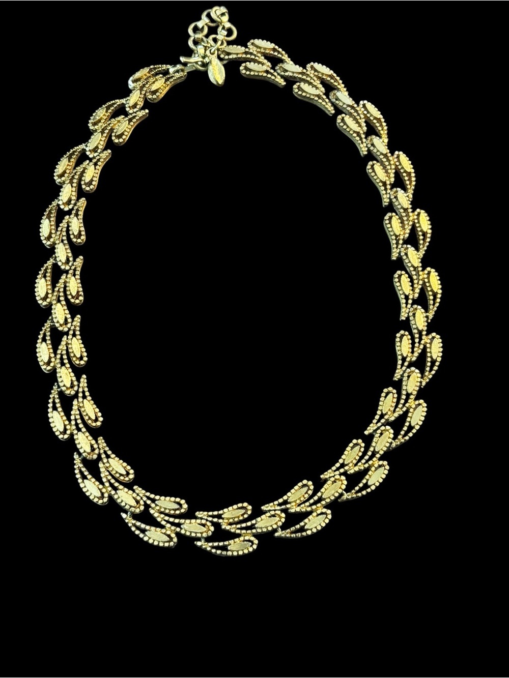 Monet Gold-Tone Leaf Link Necklace - Women's Jewelry